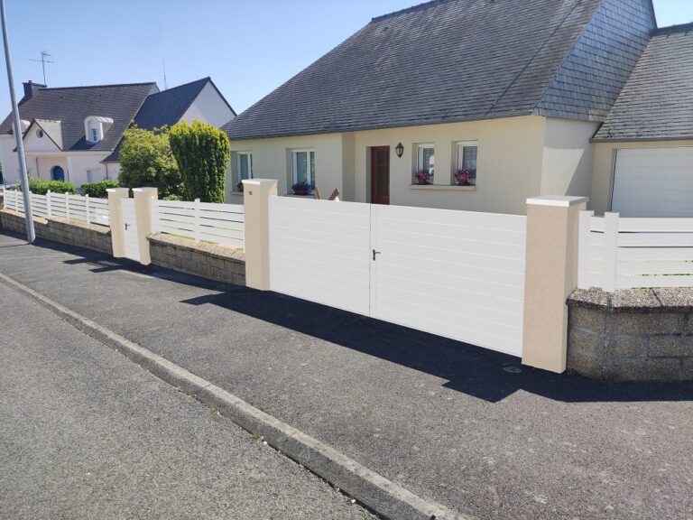 Insertion clôture et portail